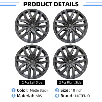 Design for 18 Inch Model 3 Highland Wheel Cover Arachnid Style 4PCS Hubcap