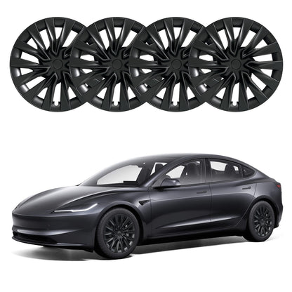 Design for Tesla Model 3 Highland 2023-2025 Hubcap 18 Inch Turbine Wheel Cover Black