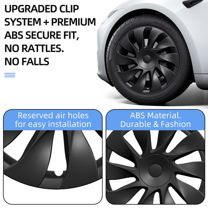 Design for 18" Model 3 Standard 2026 Wheel Cover 4pcs Cyclone hubcaps