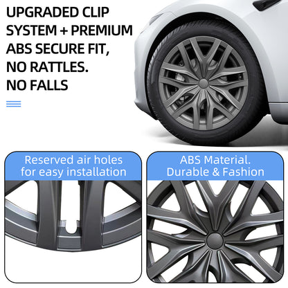 Design for 18 Inch Model 3 Highland Wheel Cover Arachnid Style 4PCS Hubcap