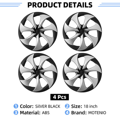 Design for Tesla Model Y Standard 2026 18 inch Wheel cover Fit Aperture Wheels Hubcap Set of 4