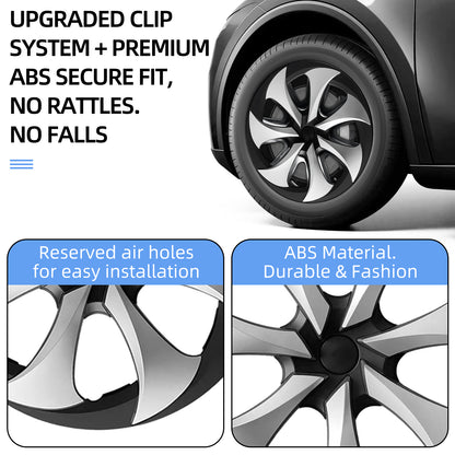 Design for Tesla Model Y Standard 2026 18 inch Wheel cover Fit Aperture Wheels Hubcap Set of 4