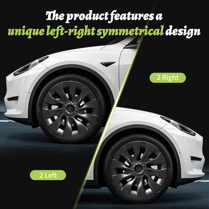 Model 3 Hubcaps Design for Tesla Model 3 (2017-2023) Wheel Cover 4PCS 18 Inch Sakura Replacement