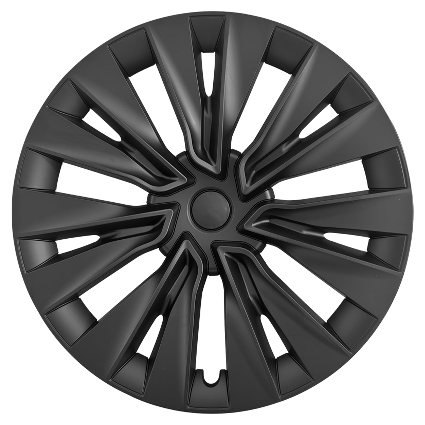 19" Model Y Hubcap Design for Tesla Model Y(2020-2024) Wheel Cover 4pcs Black New Turbine Covers