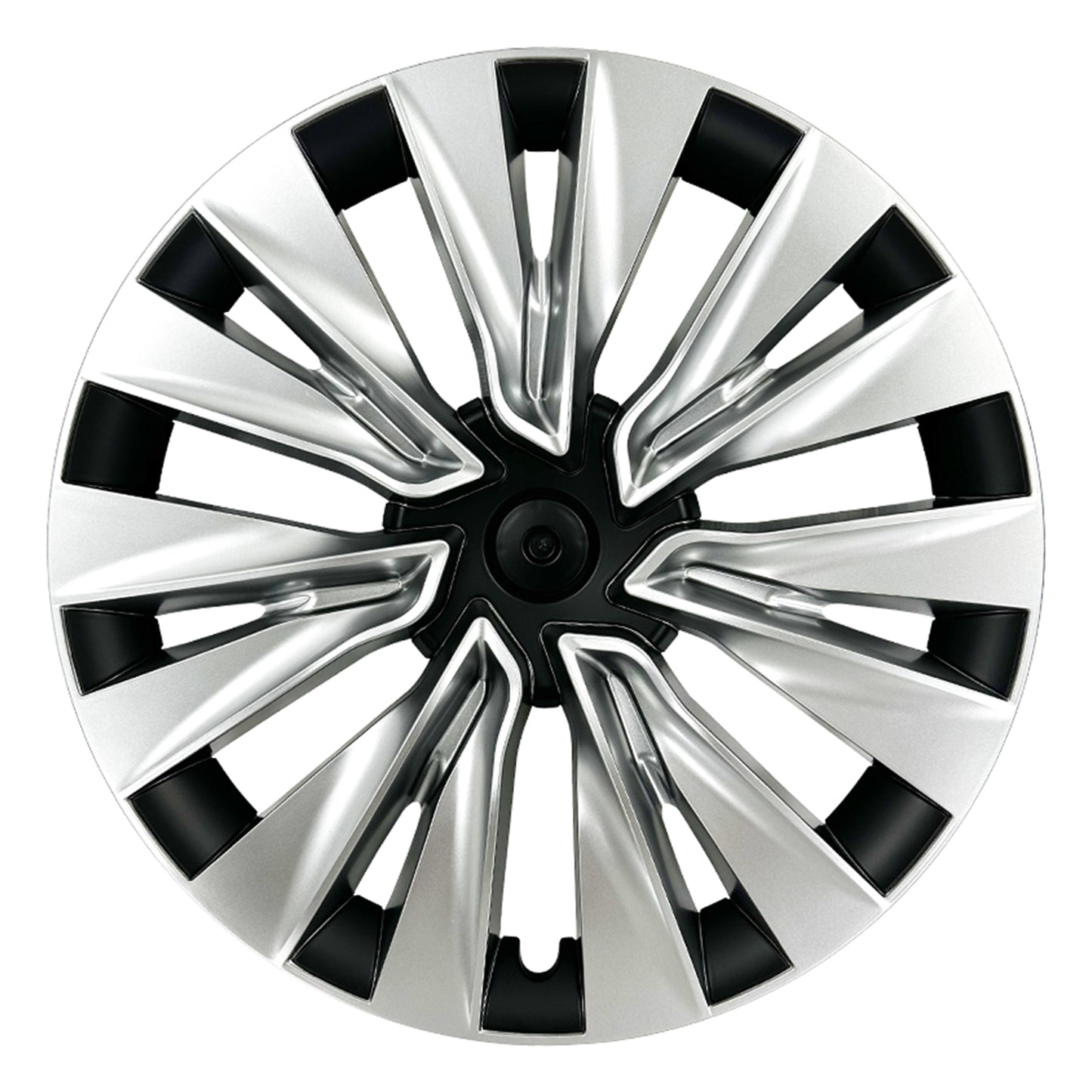 Tesla Wheel Caps Model Y Induction Wheel Covers 19 inch Silver 4PCS for New Turbine Hubcaps