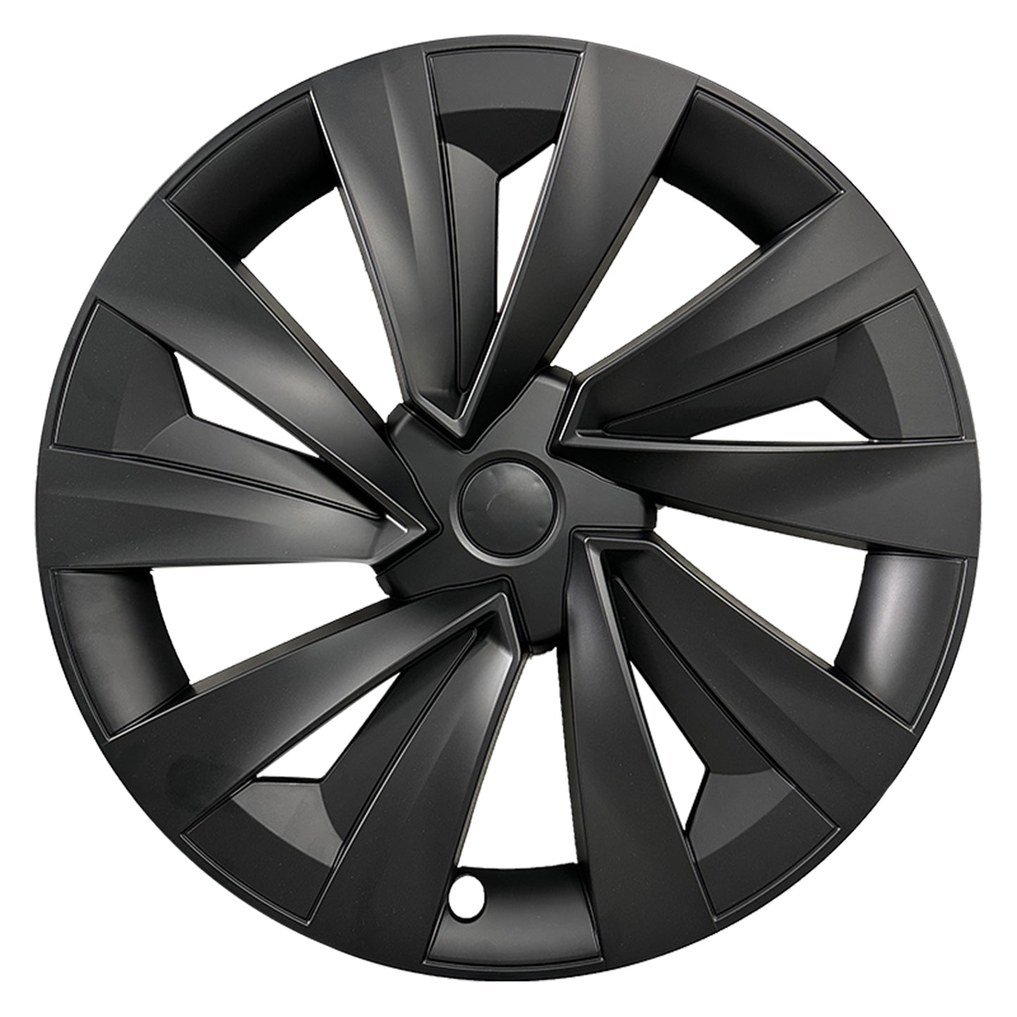 Design for Tesla Model Y Juniper (2025-2026) Wheel Cover 19'' 4pcs Black Turbine Style Hubcaps