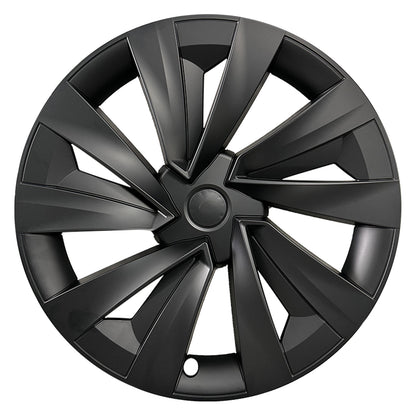 Design for Tesla Model Y Juniper (2025-2026) Wheel Cover 19'' 4pcs Black Turbine Style Hubcaps