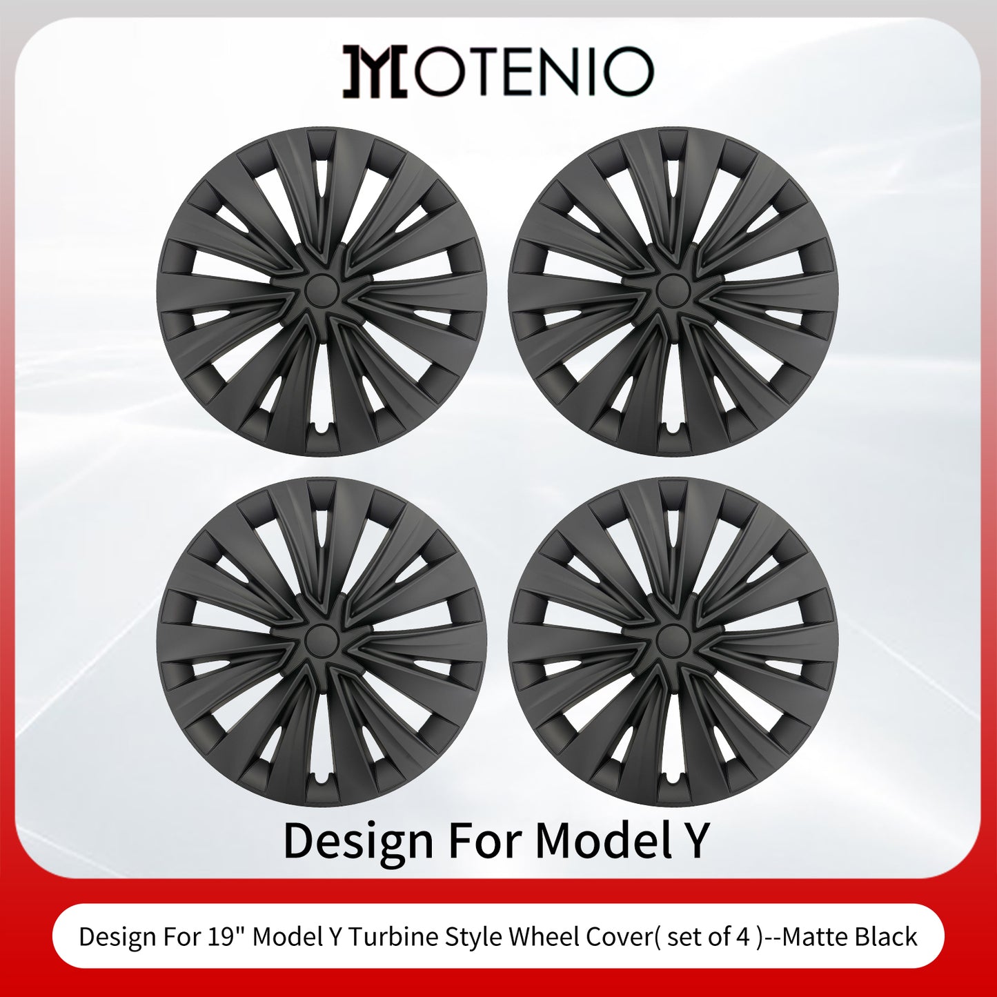 19 Inch Wheel Cover Design for Tesla Model Y (2020-2024) Hubcaps 4x Model Y Wheel Cover