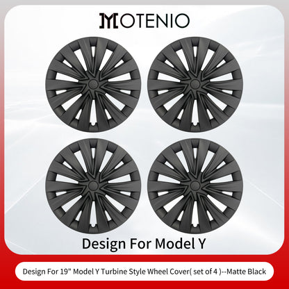 19 Inch Wheel Cover Design for Tesla Model Y (2020-2024) Hubcaps 4x Model Y Wheel Cover