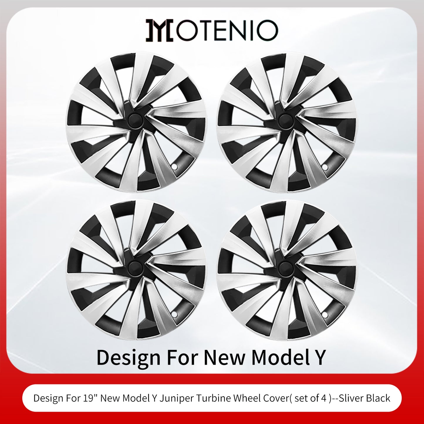 Design for Tesla Juniper Model Y 2025 2026 Wheel Cover Protect Rim 19'' Turbine Hubcaps