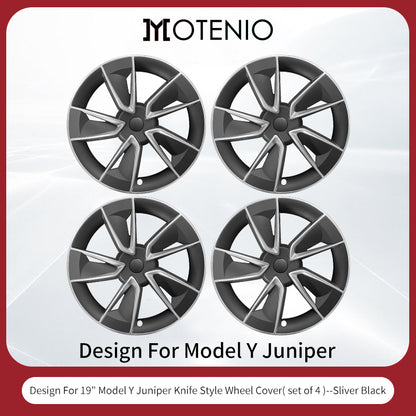19inch Wheel Cap for Model Y Juniper 2025 Turbine Car Performance Accessories Hub Cap Automobile Wheel Cap Design for Tesla 4PCS