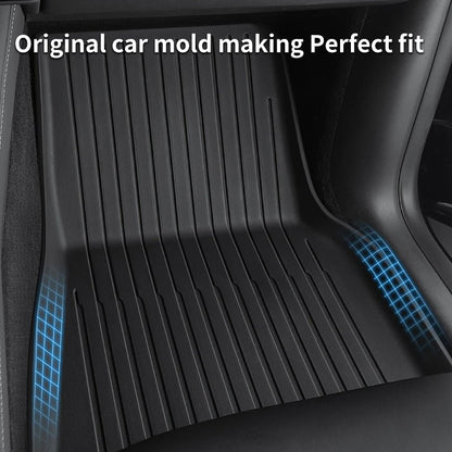 Tesla Model Y Waterproof Floor Mats All Weather Anti - Slip Floor Liners - MOTENIO