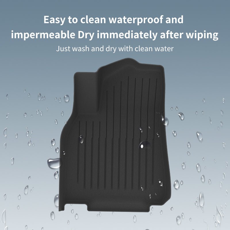 Tesla Model Y Waterproof Floor Mats All Weather Anti - Slip Floor Liners - MOTENIO