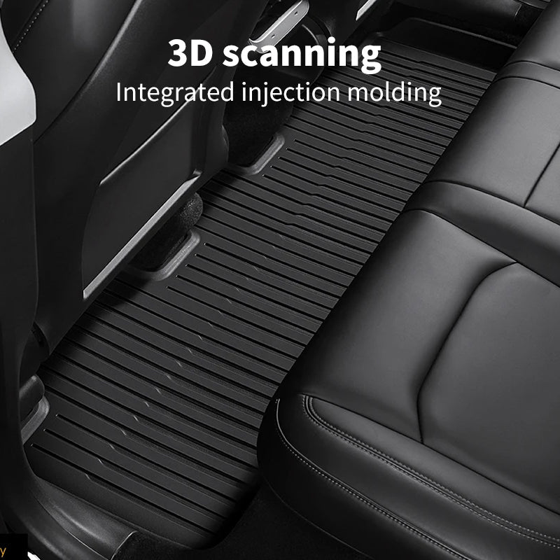 Tesla Model Y Waterproof Floor Mats All Weather Anti - Slip Floor Liners - MOTENIO