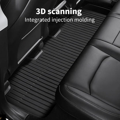 Tesla Model Y Waterproof Floor Mats All Weather Anti - Slip Floor Liners - MOTENIO