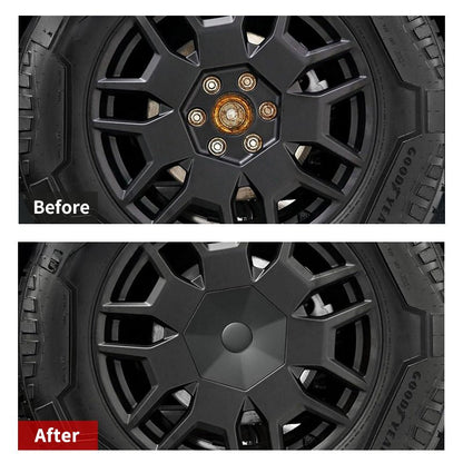 Wheel Center Hub Covers for Tesla Cybertruck with Lug Nut Caps - MOTENIO
